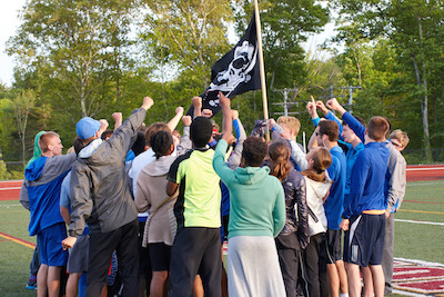 Bedford runners rallying around swag flag